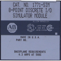 * SURPLUS ALLEN BRADLEY 1771-SIM 8-POINT DISCRETE I/0 SIMULATOR MODULE