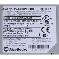 * ALLEN BRADLEY 22A-D6P0N104 SERIES A VARIABLE FREQUENCY DRIVE