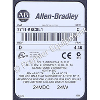 * ALLEN BRADLEY 2711-K6C8L1 SER C PANELVIEW 600 KEYPAD OPERATOR INTERFACE