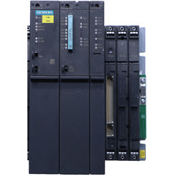 * SIEMENS 6ES7400-21A00-0AA0 BASE WITH 416-5HS06-0AB0 MODULE AND MORE *READ*
