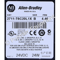 * ALLEN BRADLEY 2711-T6C20L1X SER B FRN 4.46 PANELVIEW 600 OPERATOR TERMINAL