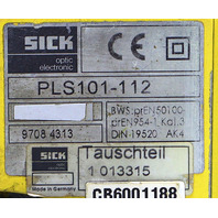 SICK PLS101-112 PHOTOELECTRIC PROXIMITY LASER SCANNER