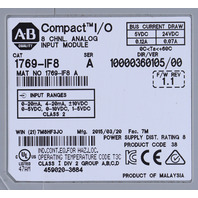 * ALLEN BRADLEY 1769-IF8 SERIES A 8 CHANNEL ANALOG INPUT MODULE