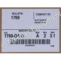 * ALLEN BRADLEY 1769-OA16 SER A FW 3.1 REMOTE FLEX I/O ADAPTER