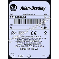 * ALLEN BRADLEY 2711-B5A16 SER H FRN 4.20 PANELVIEW 550 OPERATOR INTERFACE
