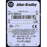 * ALLEN BRADLEY 2711-B5A10 SER G FRN 4.20 PANELVIEW 550 OPERATOR INTERFACE