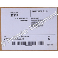 * ALLEN BRADLEY 2711P-B10C4D2 SER A PANELVIEW 1000 OPERATOR INTERFACE