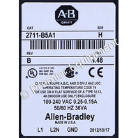 * ALLEN BRADLEY 2711-B5A1 SER H PANELVIEW 550 OPERATOR INTERFACE