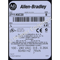 * ALLEN BRADLEY 2711-K6C20 SER B PANELVIEW 600 COLOR TERMINAL OPERATOR INTERFACE