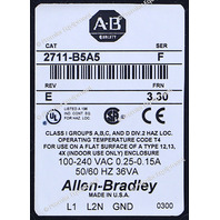 * ALLEN BRADLEY 2711-B5A5 SER F FRN 3.30 PANELVIEW 550 OPERATOR INTERFACE
