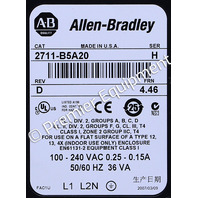 * ALLEN BRADLEY 2711-B5A20 SER H FRN 4.46 PANELVIEW 550 OPERATOR INTERFACE