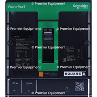 * SCHNEIDER ELECTRIC SQUARE D HJA36100 3 POLE 100 A POWERPACT CIRCUIT BREAKER