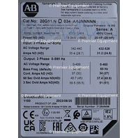 * ALLEN BRADLEY 20G11FD034AA0NNNNN SER A 25 HP AC DRIVE POWERFLEX 755
