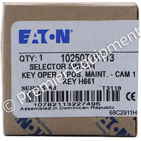 * SURPLUS EATON 10250T15113 KEY SELECTOR SWITCH 2 POSITION CAM 1