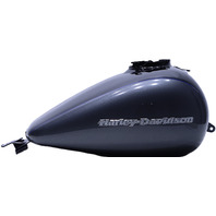 * Harley-Davidson OEM Touring Fuel Gas Tank Black Gray Blue Pinstripe