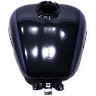 * Harley-Davidson OEM Touring Fuel Gas Tank Black Gray Blue Pinstripe