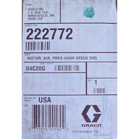 * SURPLUS GRACO PRESIDENT 24B192 AIR MOTOR P/N 222772 HIGH SPEED DIV