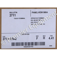 * ALLEN BRADLEY 2711-T9A2 SER F FRN 4.41 PANELVIEW 900 OPERATOR PANEL #1