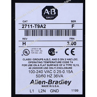 * ALLEN BRADLEY 2711-T9A2 SER F FRN 3.00 PANELVIEW 900 OPERATOR PANEL #2