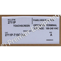 * ALLEN BRADLEY 2711P-T15C4A6 PANELVIEW 1500 PLUS 6 W/ 2711P-RDT15C 2711P-RP6A