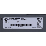 * ALLEN BRADLEY 1746-A4 SER B SLC 500 4-SLOT RACK WITH 1746-P2 POWER SUPPLY