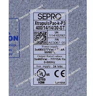 SEPRO XtrapulsPac-k-P3 400/14/14/30-ST SERVO CONTROLLER POWER SUPPLY