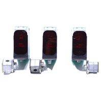 LOT OF 3 PEPPERL & FUCHS VDM35-6-L/20/105/122 186464 DISTANCE SENSOR