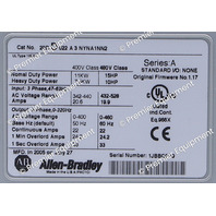 SURPLUS ALLEN BRADLEY 20DD022A3NYNA1NN2 POWERFLEX 700Se W/ DRIVELOGIX