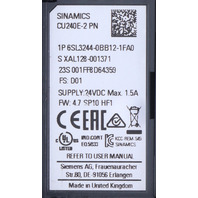 * SIEMENS SINAMICS CU240E-2 6SL3244-0BB12-1FA0 CONTROL UNIT *READ*