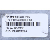 * SIEMENS SINAMICS CU240E-2 6SL3244-0BB12-1FA0 CONTROL UNIT *READ*