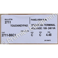 * SURPLUS ALLEN BRADLEY 2711-B6C1 SER C PANELVIEW 600 OPERATOR PANEL