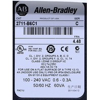 * SURPLUS ALLEN BRADLEY 2711-B6C1 SER C PANELVIEW 600 OPERATOR PANEL
