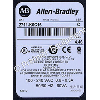 * ALLEN BRADLEY 2711-K6C16 SER C PANELVIEW 600 KEYPAD OPERATOR INTERFACE