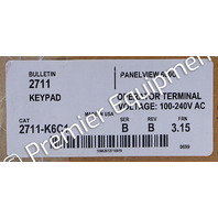 * SURPLUS ALLEN BRADLEY 2711-K6C1 SER B PANELVIEW 600 OPERATOR INTERFACE