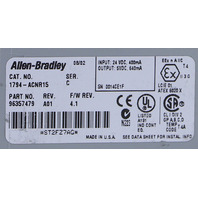 * ALLEN BRADLEY 1794-ACNR15 SER C NETWORK ADAPTER *READ*