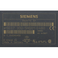 * SIEMENS SIMATIC S7 6ES7 332-5HD01-0AB0 ANALOG OUTPUT MODULE *READ*