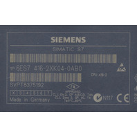 * SIEMENS SIMATIC S7 6ES7 416-2XK04-0AB0 CPU MODULE *READ*