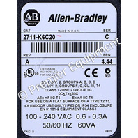 * ALLEN BRADLEY 2711-K6C20 C PANELVIEW 600 COLOR TERMINAL OPERATOR INTERFACE