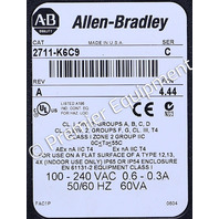 * ALLEN BRADLEY 2711-K6C9 SER C PANELVIEW 600 COLOR TERMINAL OPERATOR INTERFACE