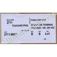 * ALLEN BRADLEY 2711-B6C1 SER B PANELVIEW 600 COLOR TERMINAL OPERATOR INTERFACE