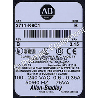 * ALLEN BRADLEY 2711-K6C1 /B PANELVIEW 600 KEYPAD OPERATOR INTERFACE