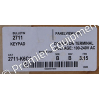 * ALLEN BRADLEY 2711-K6C1 /B PANELVIEW 600 KEYPAD OPERATOR INTERFACE