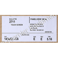* ALLEN BRADLEY 1400ELTC6 SER C PANELVIEW 1400E OPERATOR INTERFACE