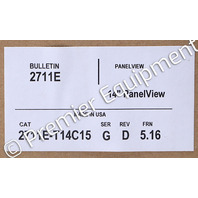 * ALLEN BRADLEY 2711E-T14C15 X 2711E-T14C15X SER G PANELVIEW 1400 OPERATOR INTERFACE