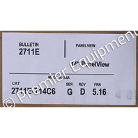 * ALLEN BRADLEY 2711E-T14C6 SER G PANELVIEW 1400E OPERATOR INTERFACE *READ*