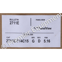 * ALLEN BRADLEY 2711E-T14C15 SER G PANELVIEW 1400 OPERATOR INTERFACE *READ*