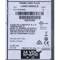 * ALLEN BRADLEY 2711P-RP9D SER B PANELVIEW PLUS LOGIC MODULE