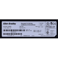 * ALLEN BRADLEY 1756-EN2T/A ETHERNET/IP COMMUNICATIONS BRIDGE MODULE