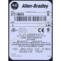 * ALLEN BRADLEY 2711-B6C8 SER B FRN 4.44 PANELVIEW 600 OPERATOR PANEL