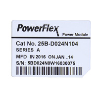 * ALLEN BRADLEY 25B-D024N104 SER A POWERFLEX POWER MODULE VARIABLE FREQUENCY DRIVE